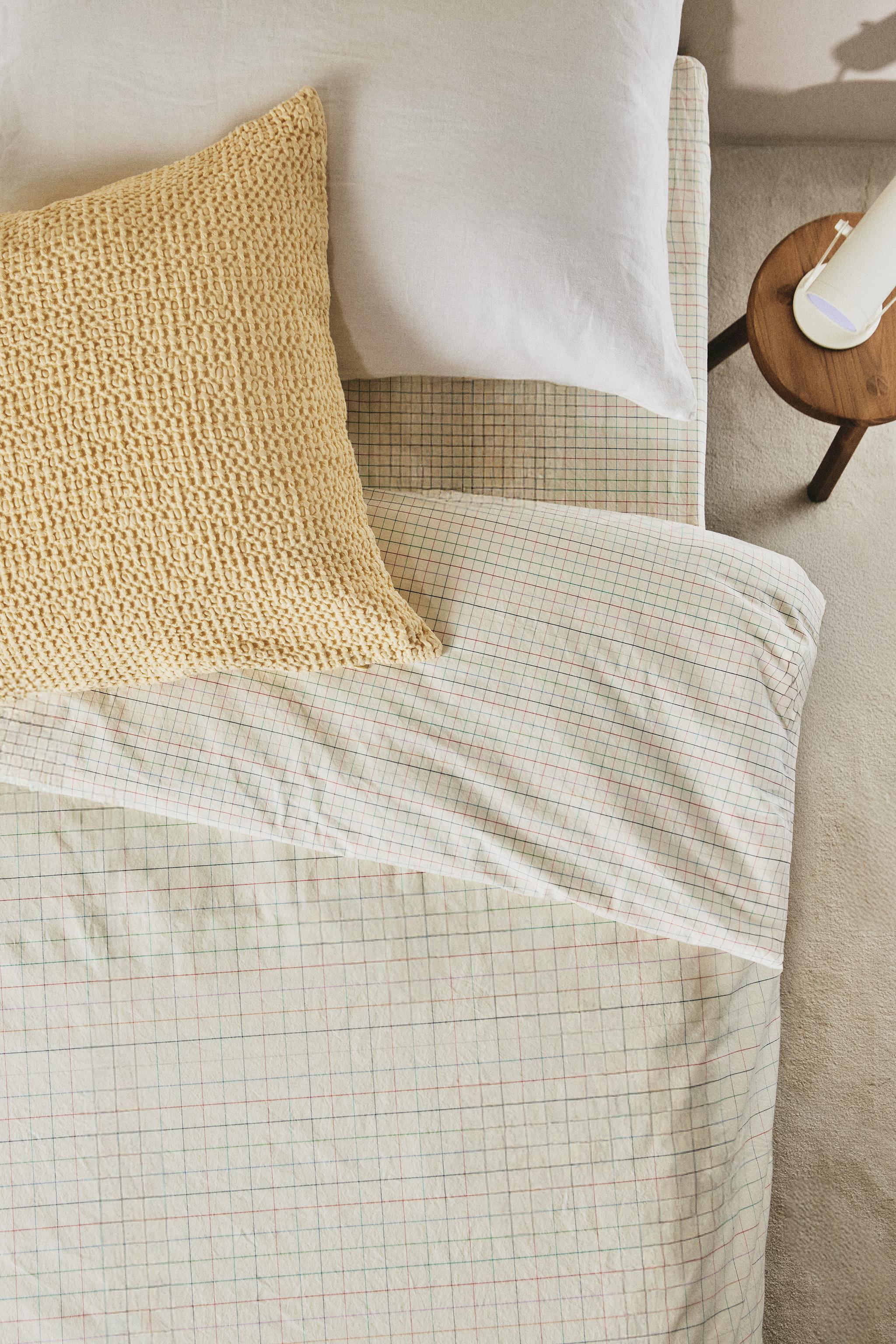 COUETTE ENFANT COTON CARREAUX